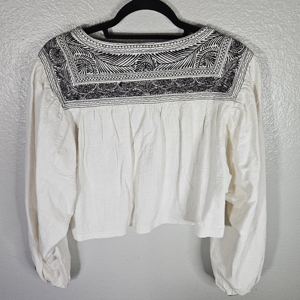 Free People Iggy Embroidered Crop Top Size S - Picture 13 of 15